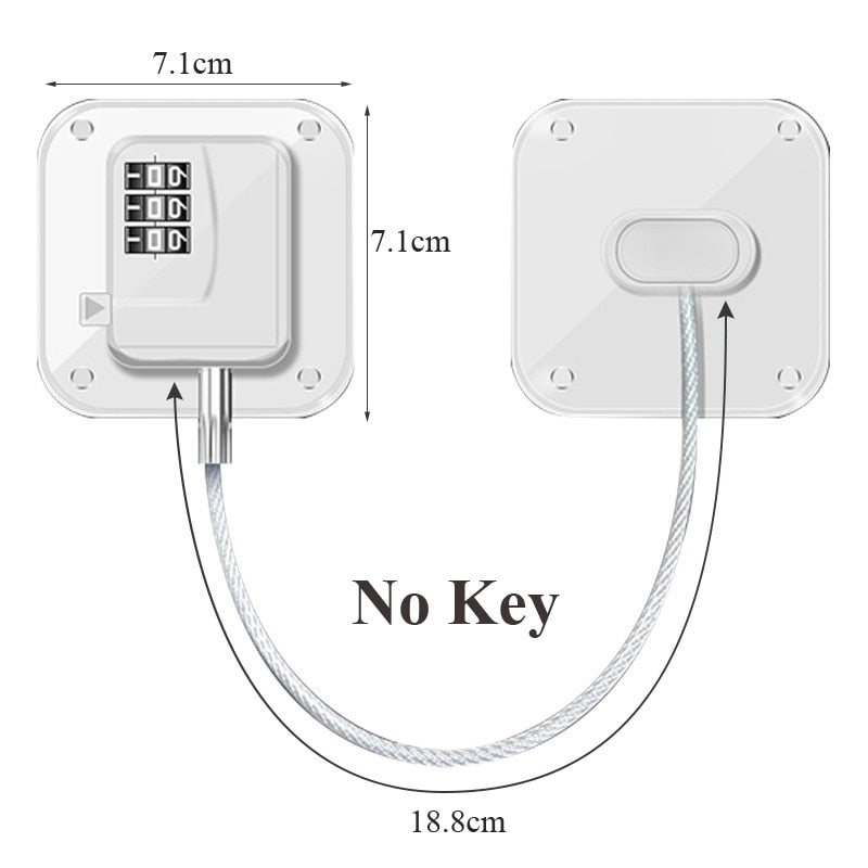 Safe Baby Secure Door Cabinet Lock - Image 12