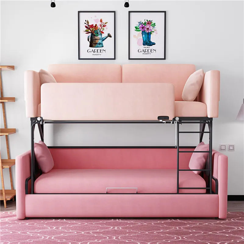 Modern Space Sleeper Saving Foldable Bunk Bed Sofa - Image 4