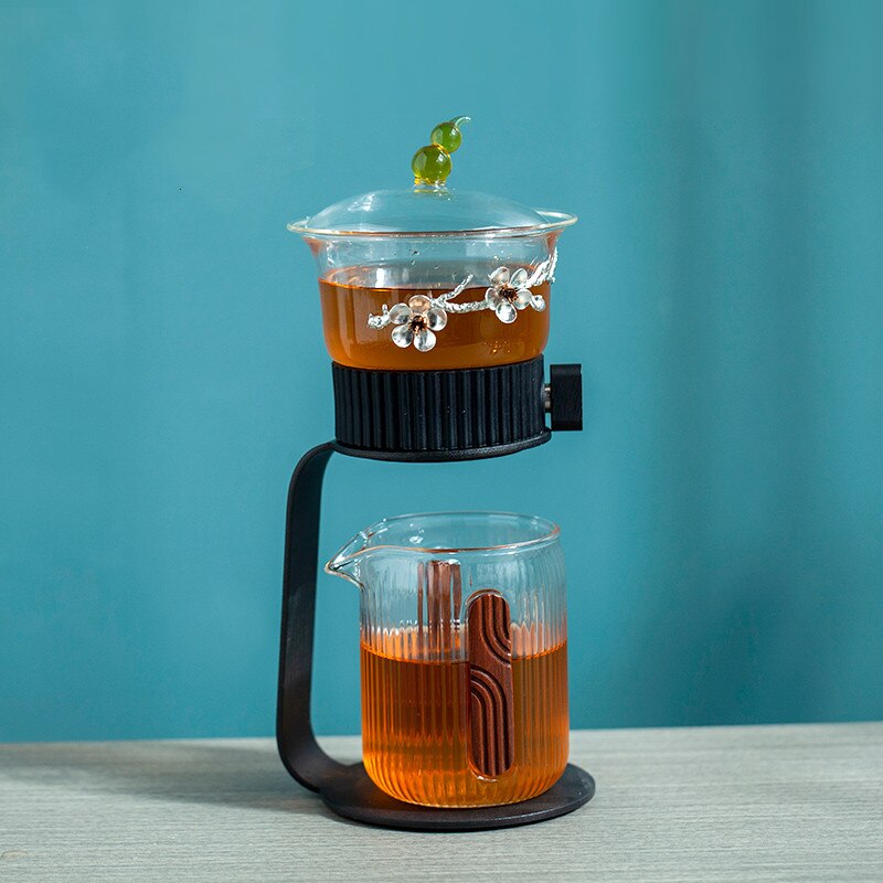Ancient Mystery Leaf Glass Teapot - Image 1