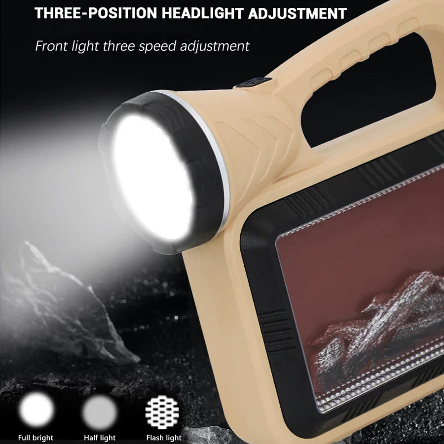 Sun Glow Solar LED Camping Flashlight - Image 1