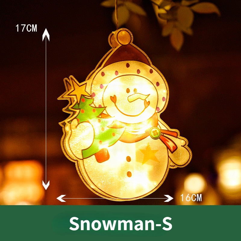 Flashing Christmas Decor Window Hanging Lights - Image 8