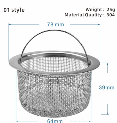 Stainless Steel Sink Drain Catch All Strainer - Image 12