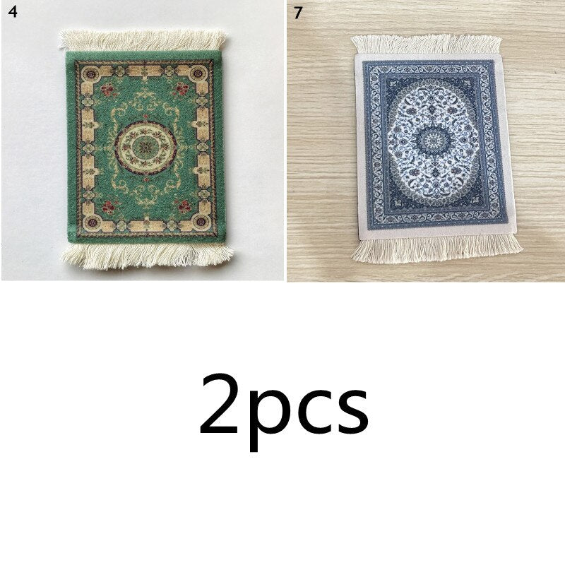 Mini Turkish Carpet Mug Coaster - Image 10