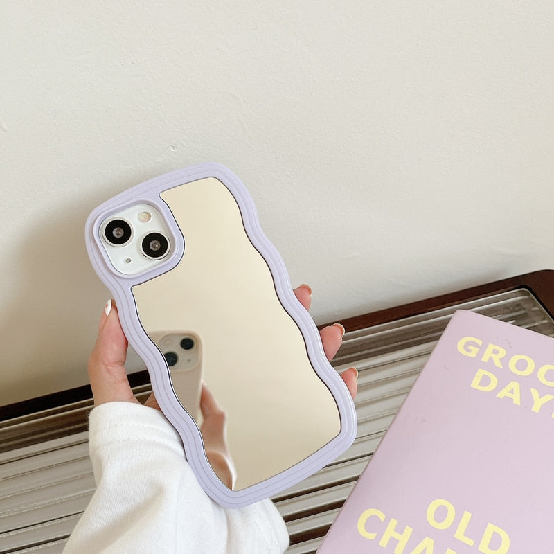 Wavy Makeup Mirror Phone Case - Image 4