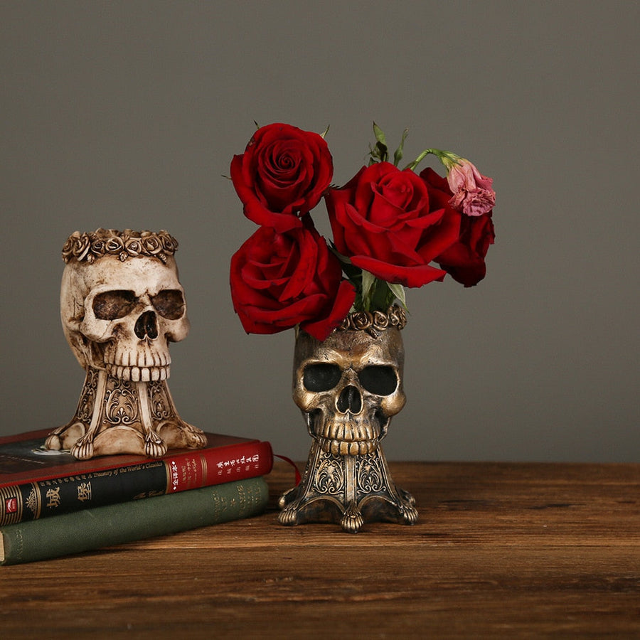 Resin Skull Flower Pot - Image 4