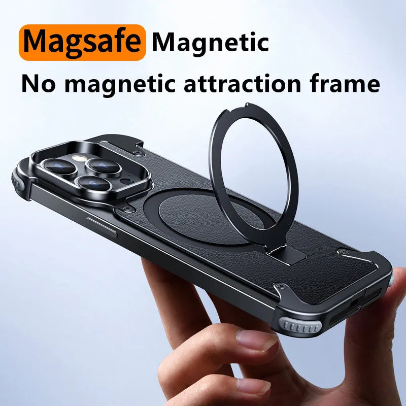 Magnetic Shockproof Metal Bumper Magsafe iPhone Case - Image 3