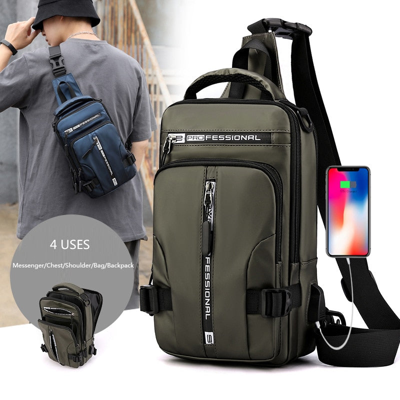 Elegant USB Charging Mini Crossbody Bag - Image 3
