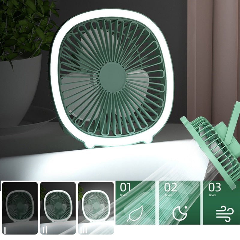 Compact Easy Mini Night Lamp USB Air Cooler - Image 1