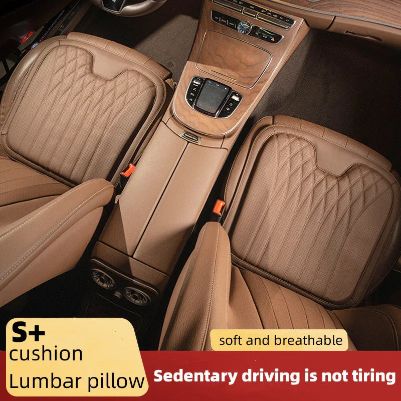 Leather Breathable Comfy Premium Car Seat Cushion - Image 3