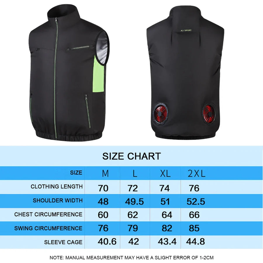Ultra Breeze Built-In Fan Lightweight Summer Cooling Vest - Image 6