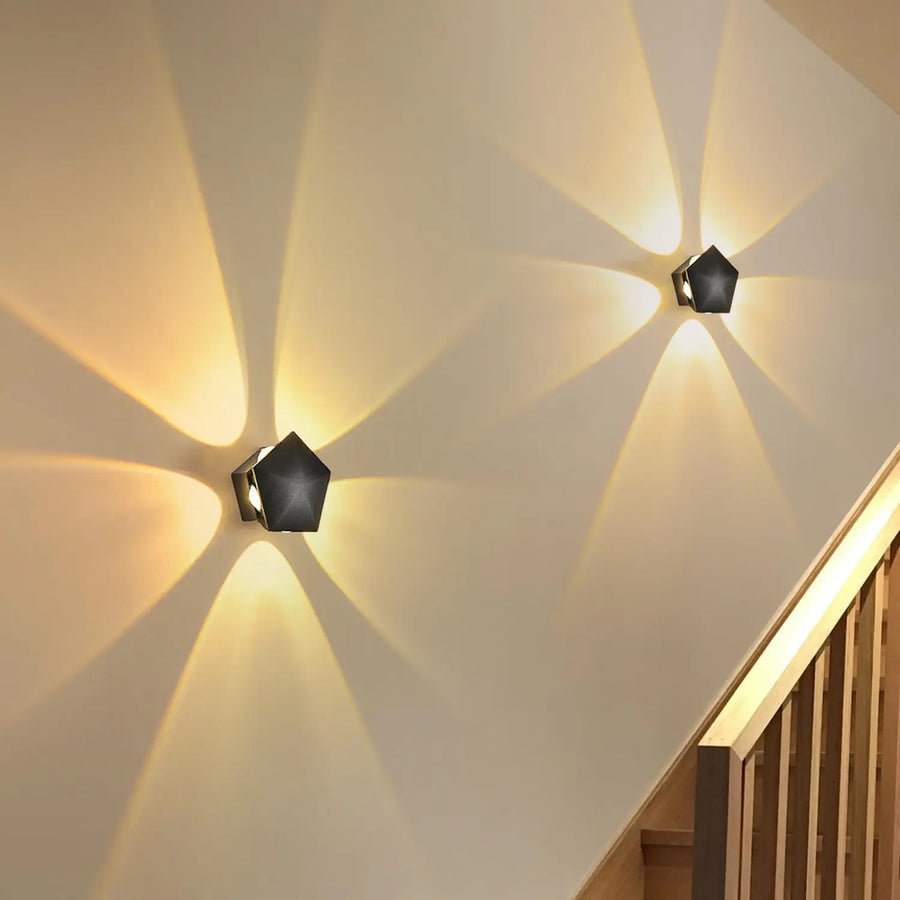 Black Prism Ambient Minimal Wall Lamp - Image 1