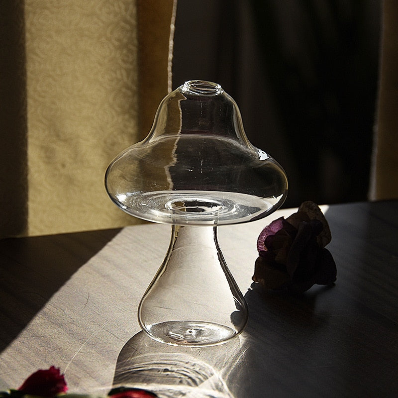 Mushroom Inspired Elegant Glass Vase - Image 6