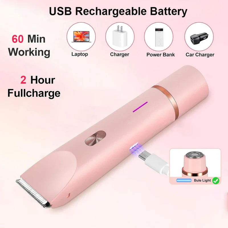 Dual Head Rechargeable Electric Hair Trimmer - Image 3