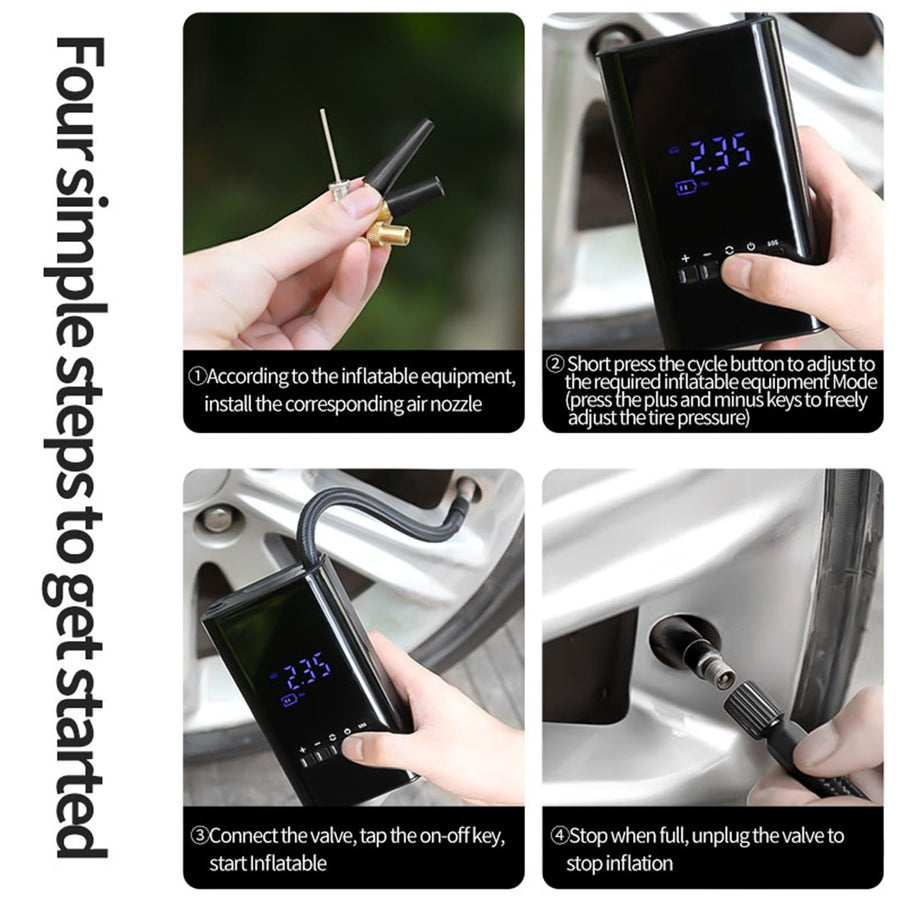 Mini LED Display Road Buddy Air Compressor - Image 2