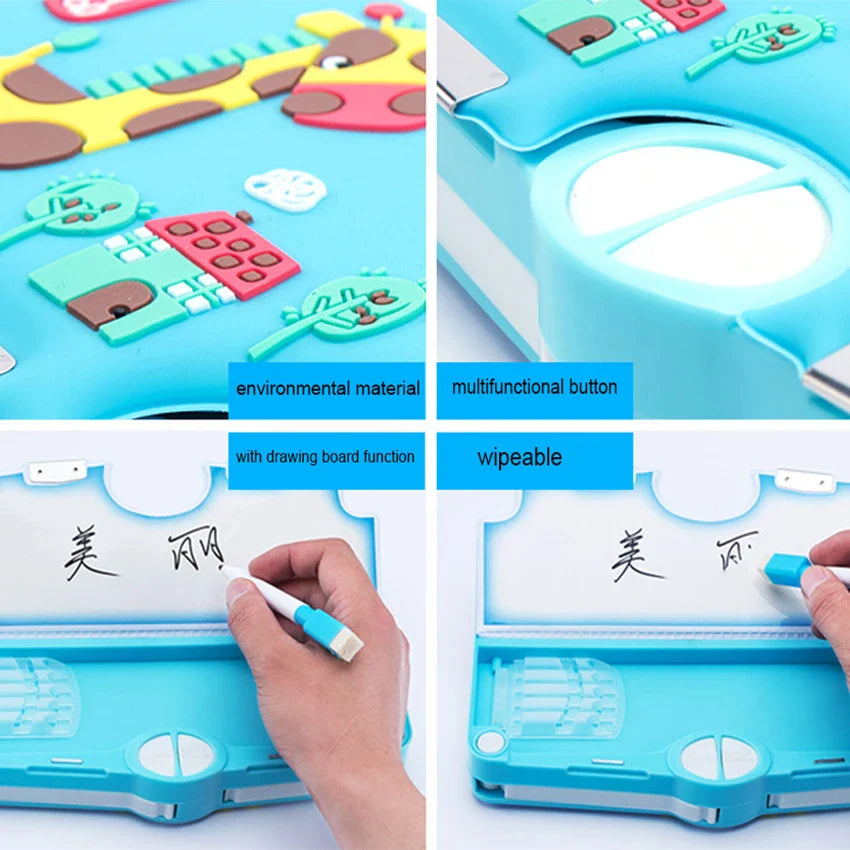 Korean Style Cute Multifunctional Kids Pencil Case - Image 4