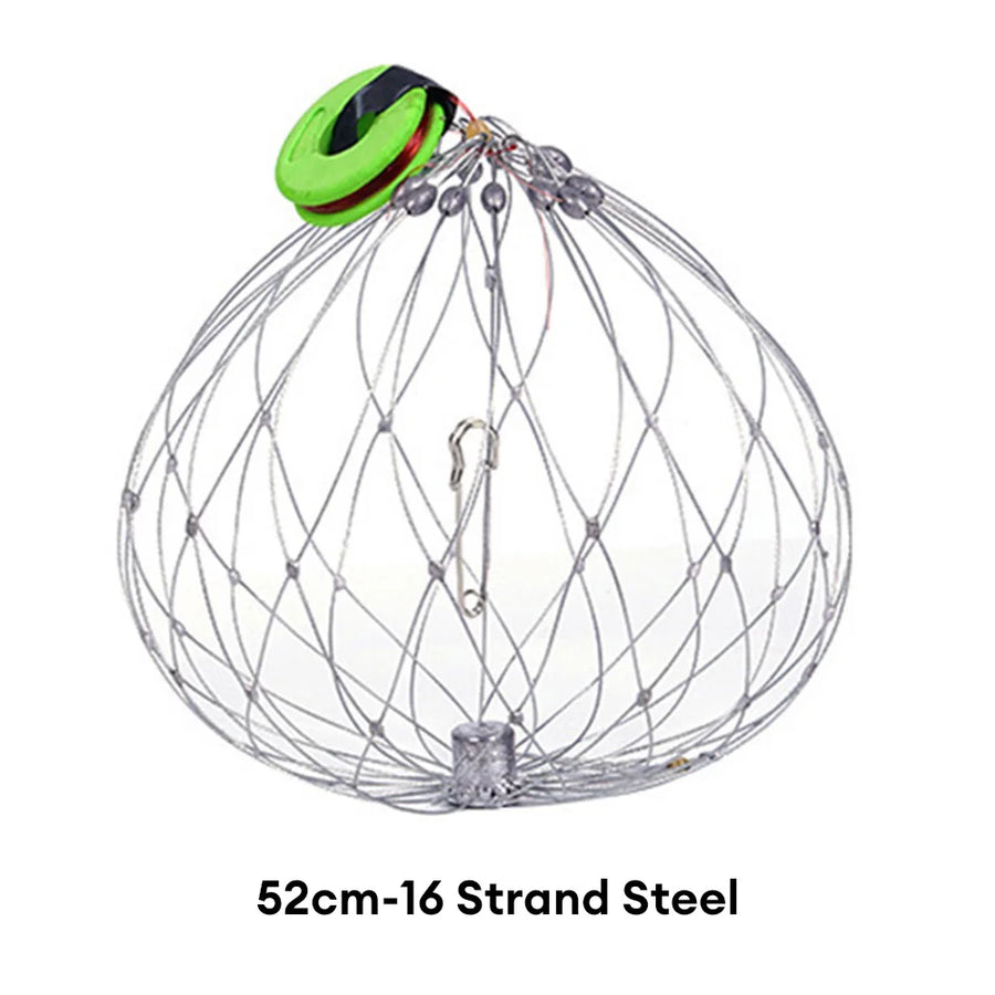 Collapsible Easy Open Trap Steel Fishing Net - Image 7