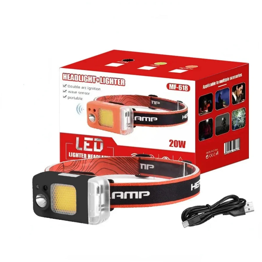 2in1 Dual Arc Electric Lighter Headlamp - Image 7