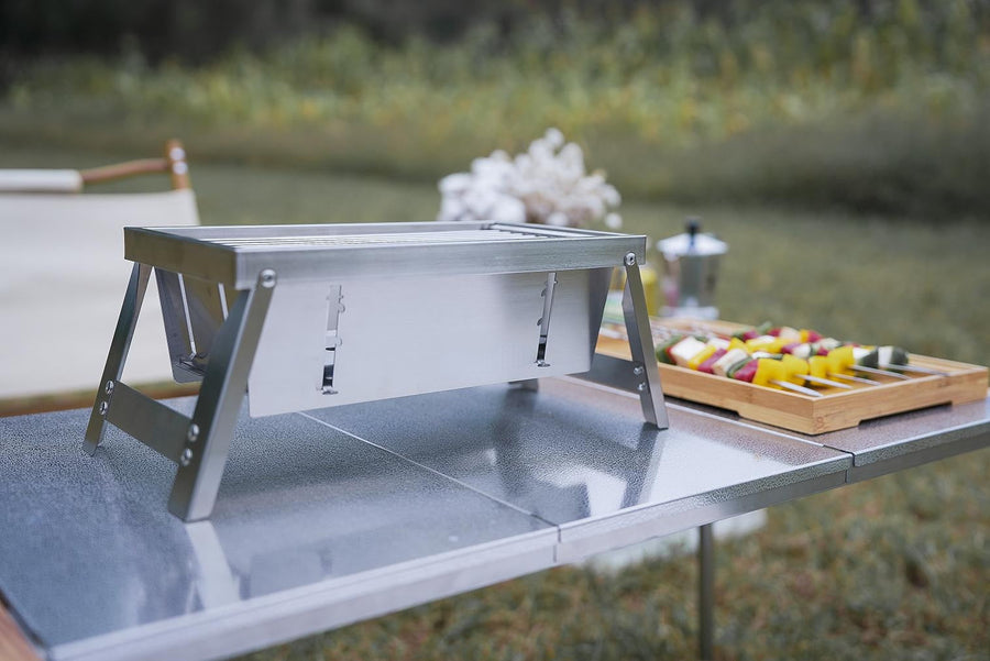 Ultimate Camping Style Stainless Steel Foldable Grill - Image 3