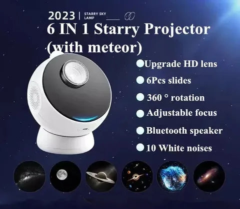 12in1 Shiny Star Meteor Bluetooth Night Projector - Image 8
