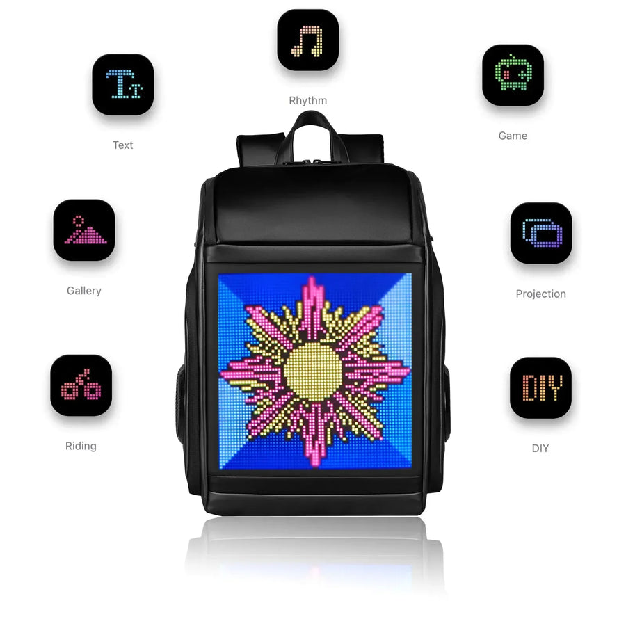 Dynamic Display LED Bluetooth Speaker Backpack - Image 4