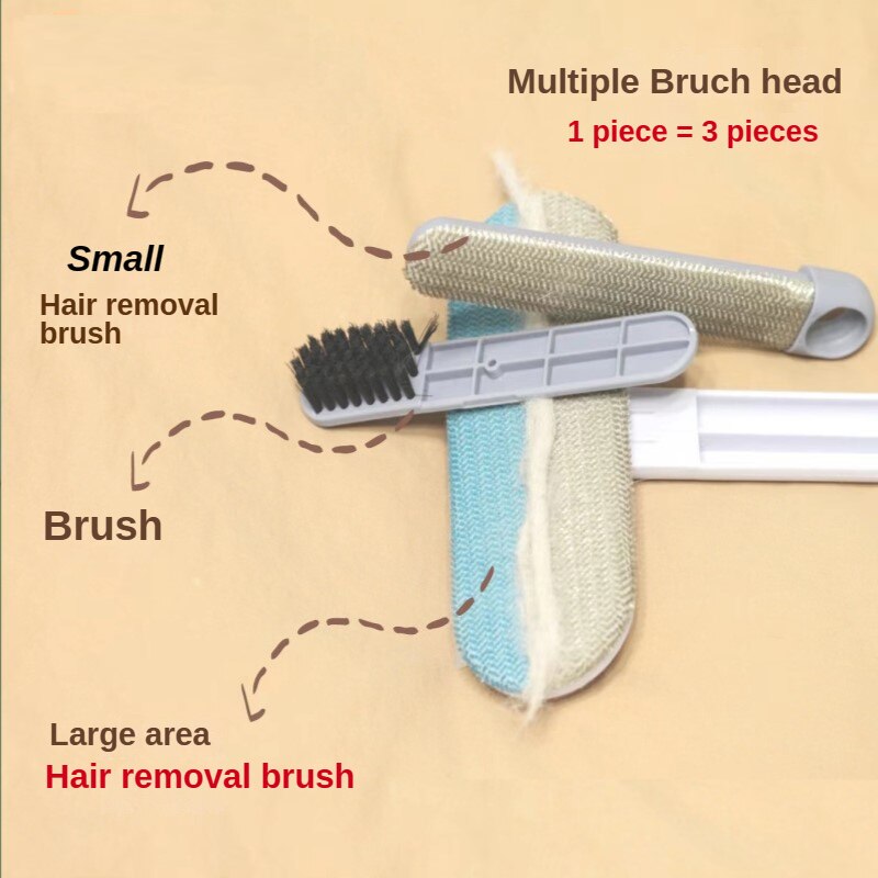 3in1 Pet Hair Lint Remover Window Cleaner Brush - Image 6