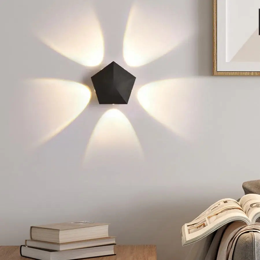 Black Prism Ambient Minimal Wall Lamp - Image 2