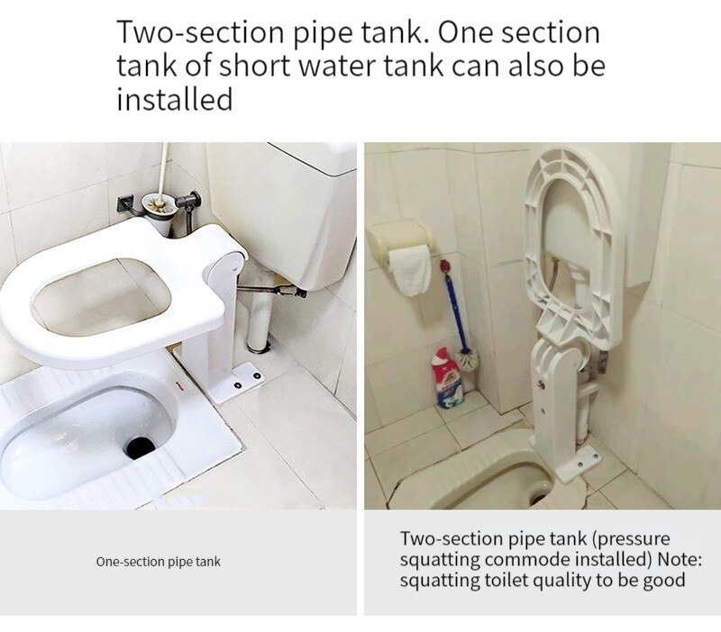 Comfortable Sit Foldable Easy Squat Toilet Seat Holder - Image 5