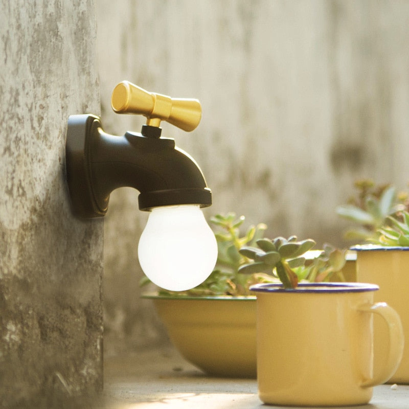 Creative Faucet Wall Lamp - Image 1