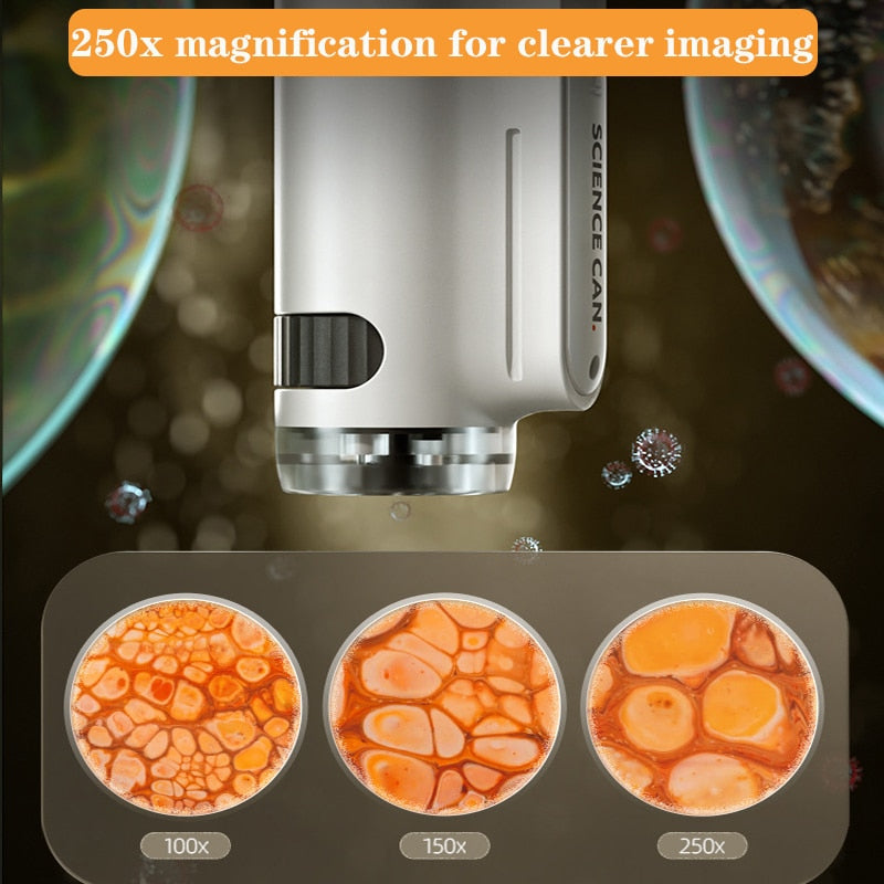Little Scientist Portable 250x Microscope - Image 1