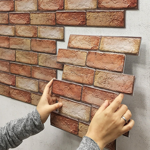 3D Self-Adhesive Brick Pattern Wallpaper - Image 0