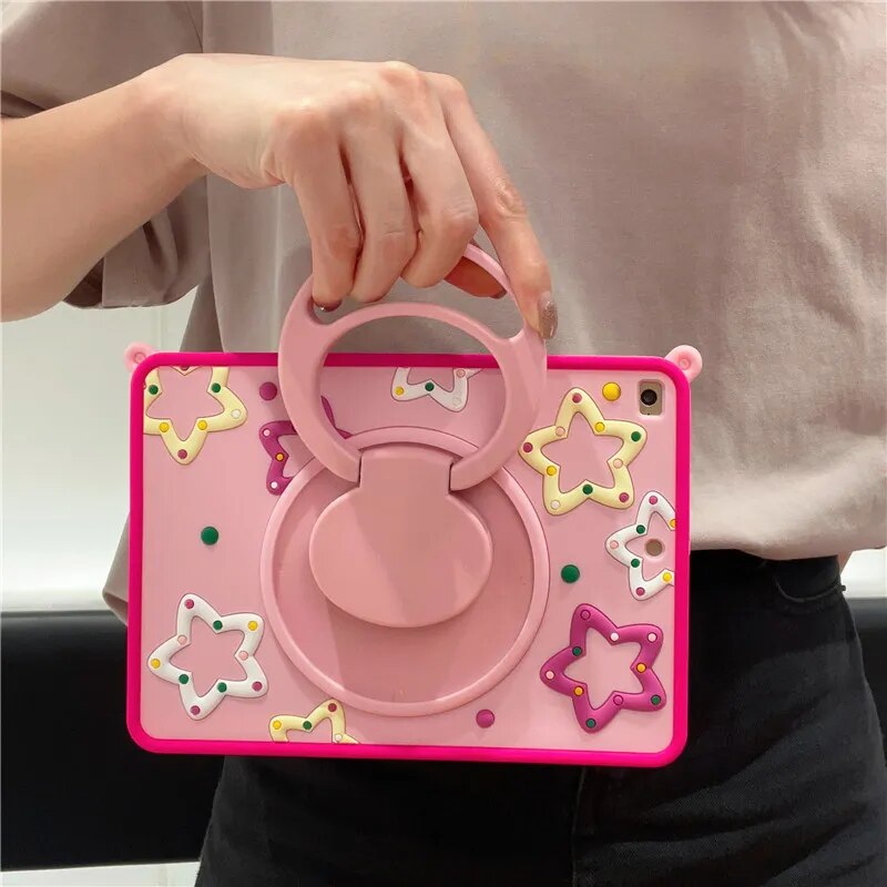Star Cartoon Kids Flexible iPad Case Stand - Image 4
