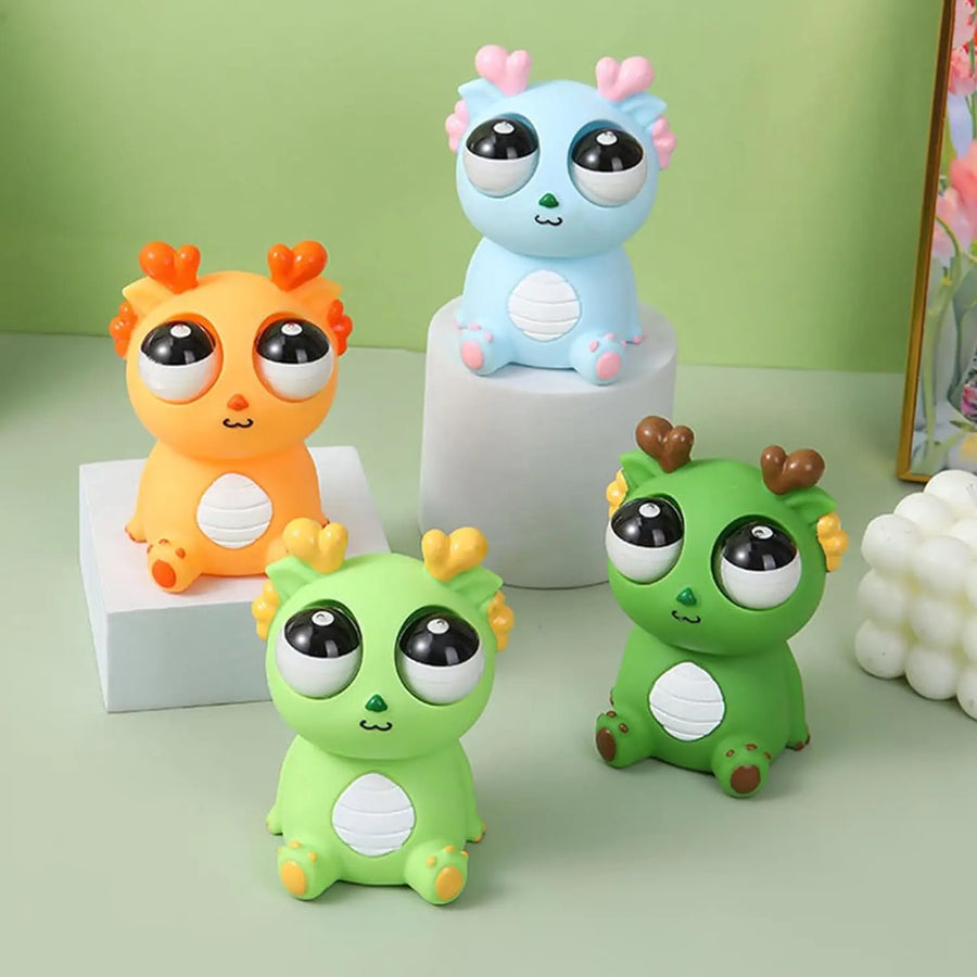 Pop-Eye Squeeze Stress Relief Toy Dragon - Image 1