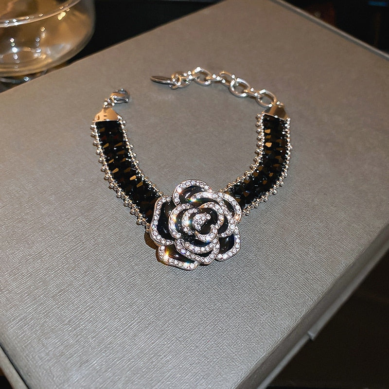 Gothic Rose Handmade Crystal Necklace - Image 2