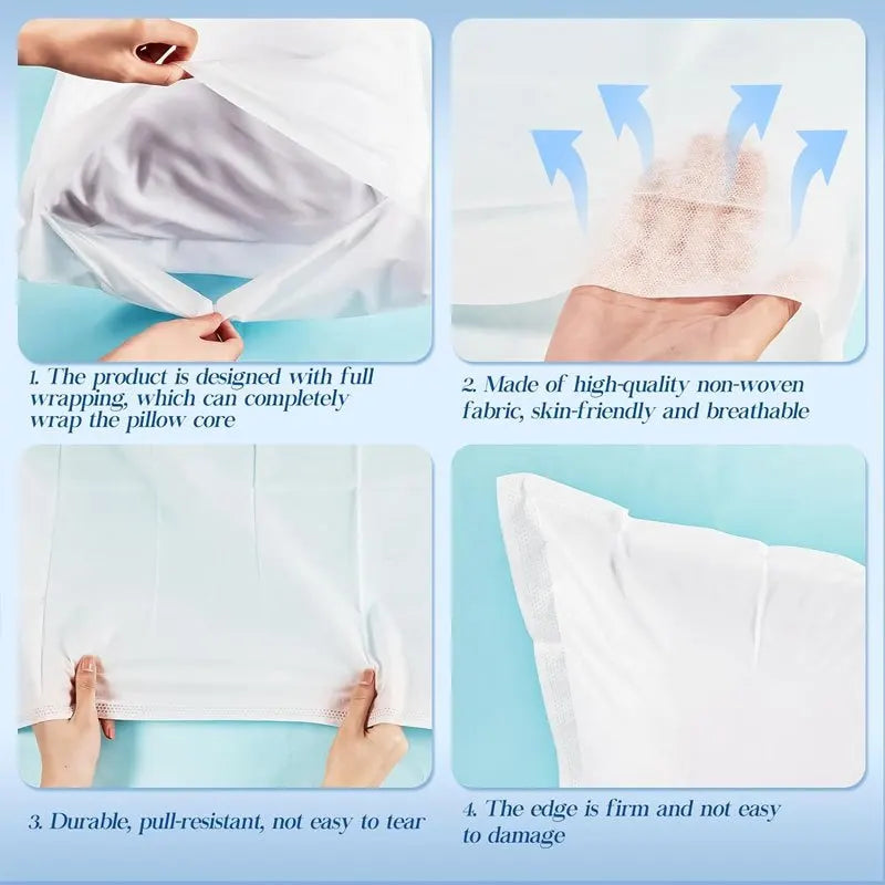 Rest Easy Disposable Travel Pillow Cover - Image 1