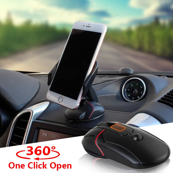 360 Rotating Foldable Car Dashboard Phone Holder - Image 1