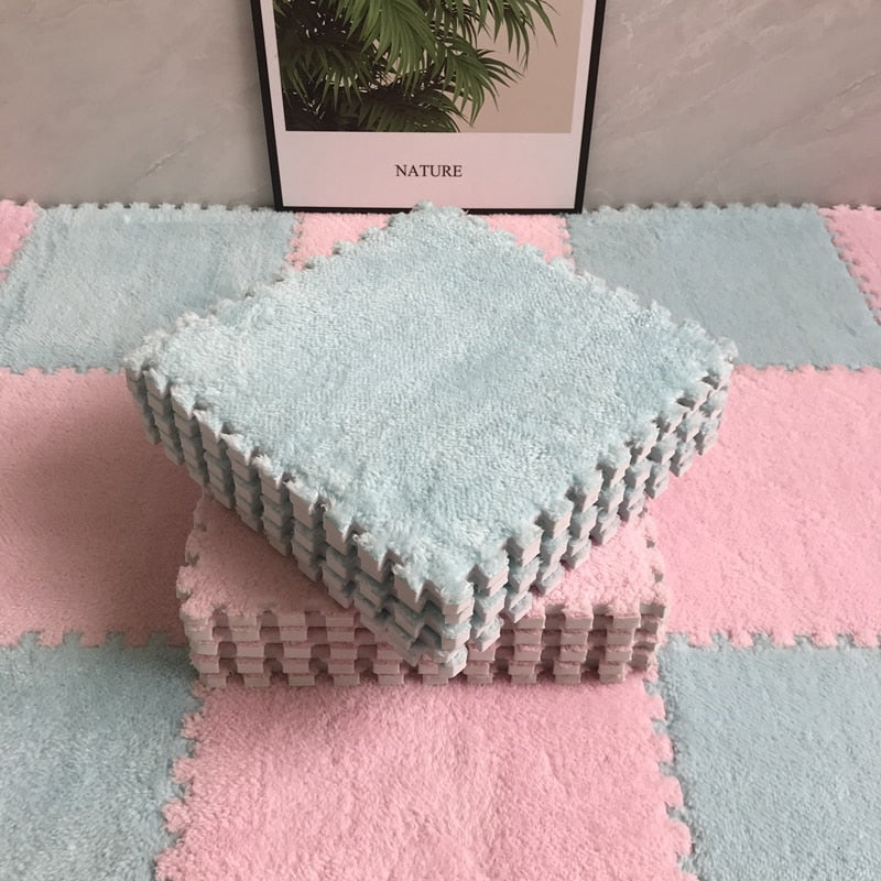 DIY Winter Plush Puzzle Mat - Image 7