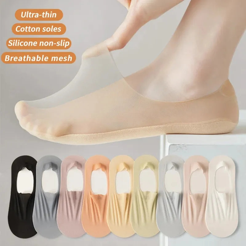 Invisible Breathable Mesh Anti-Slip Socks - Image 1