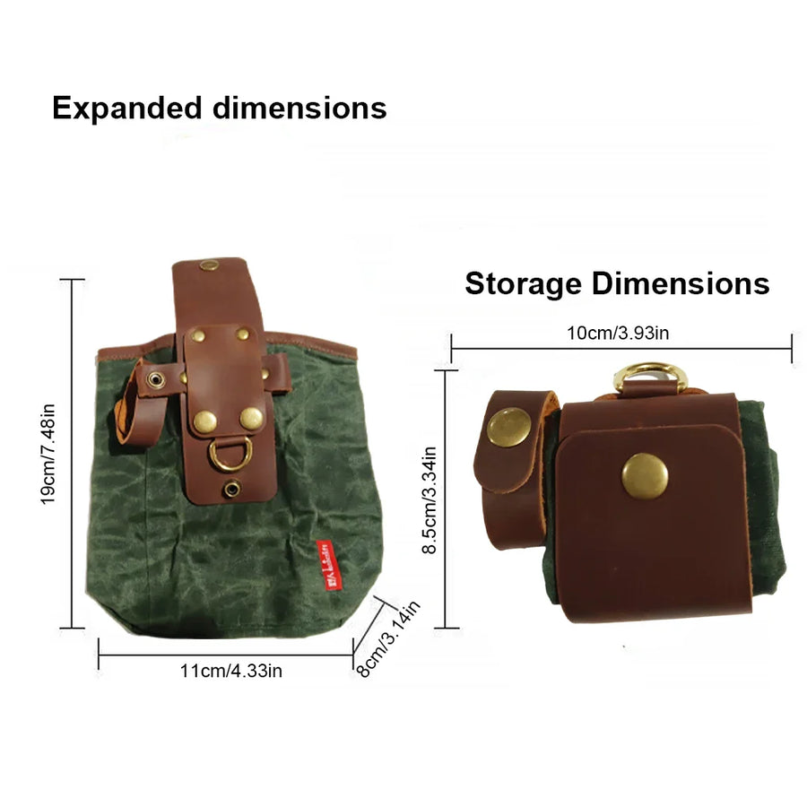 Vintage Foldable Outdoor Hiking Large Waist Bag - Image 4