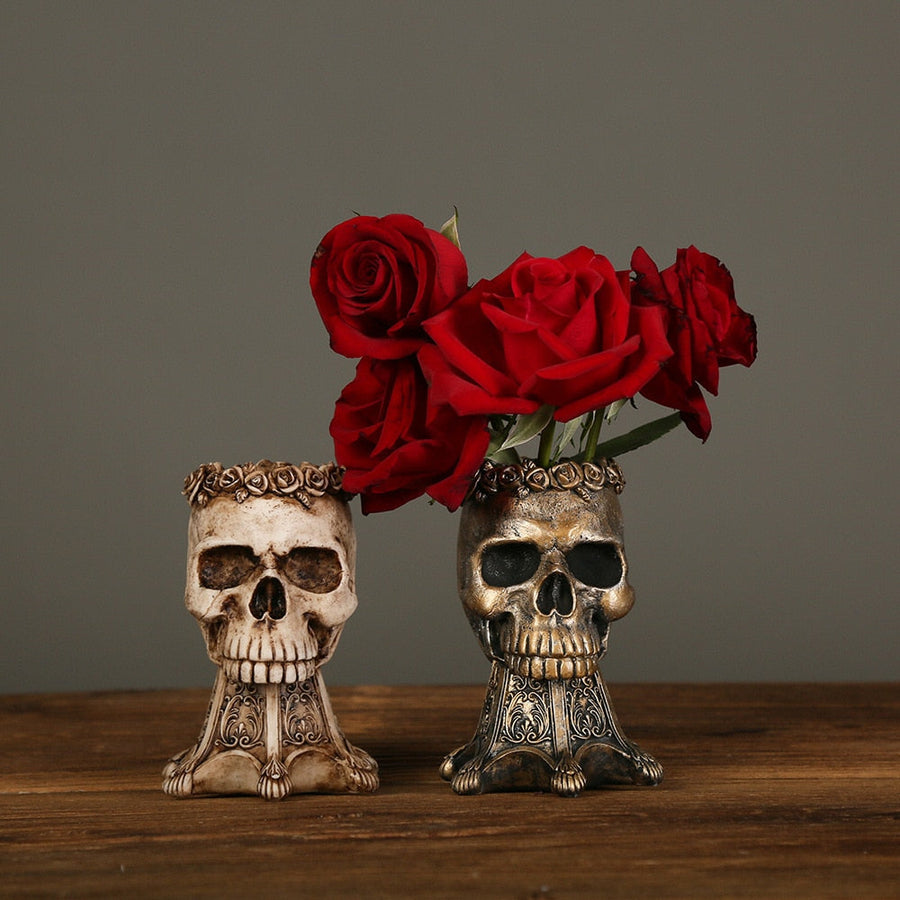 Resin Skull Flower Pot - Image 3