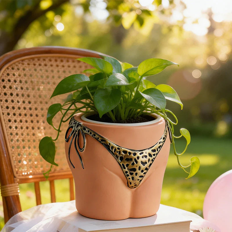 Beach Body Bikini Plant Pot