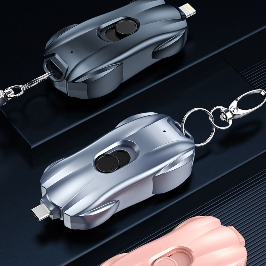 Mini Race Car Emergency Keychain Power Bank - Image 1