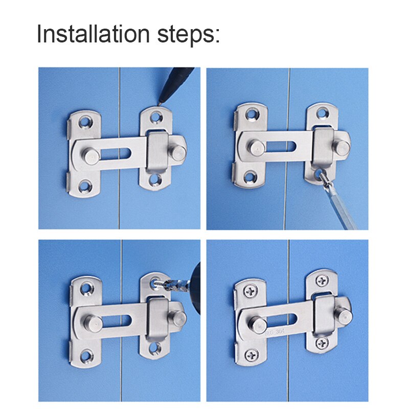 Sliding Simple Cabinet Closet Lock - Image 5