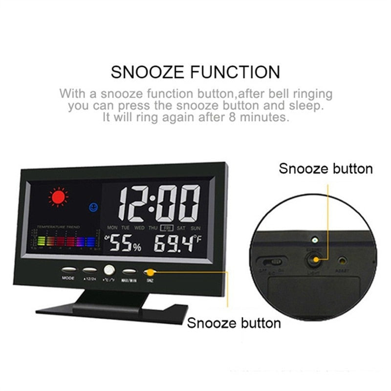 Alarm Pro LCD Weather Station Clock - Image 5