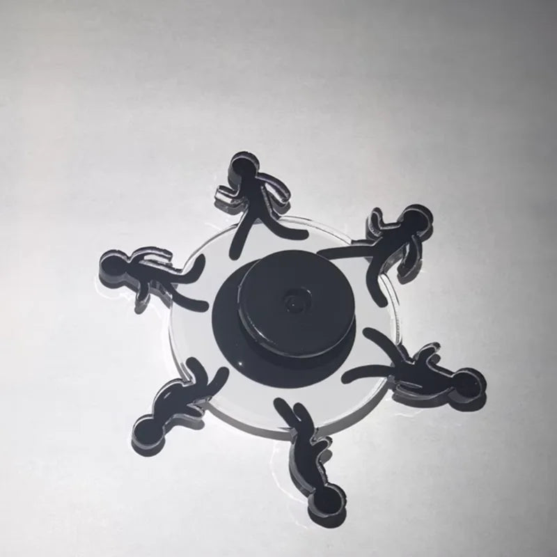 Running Stickman Optical Illusion Fidget Spinner - Image 5