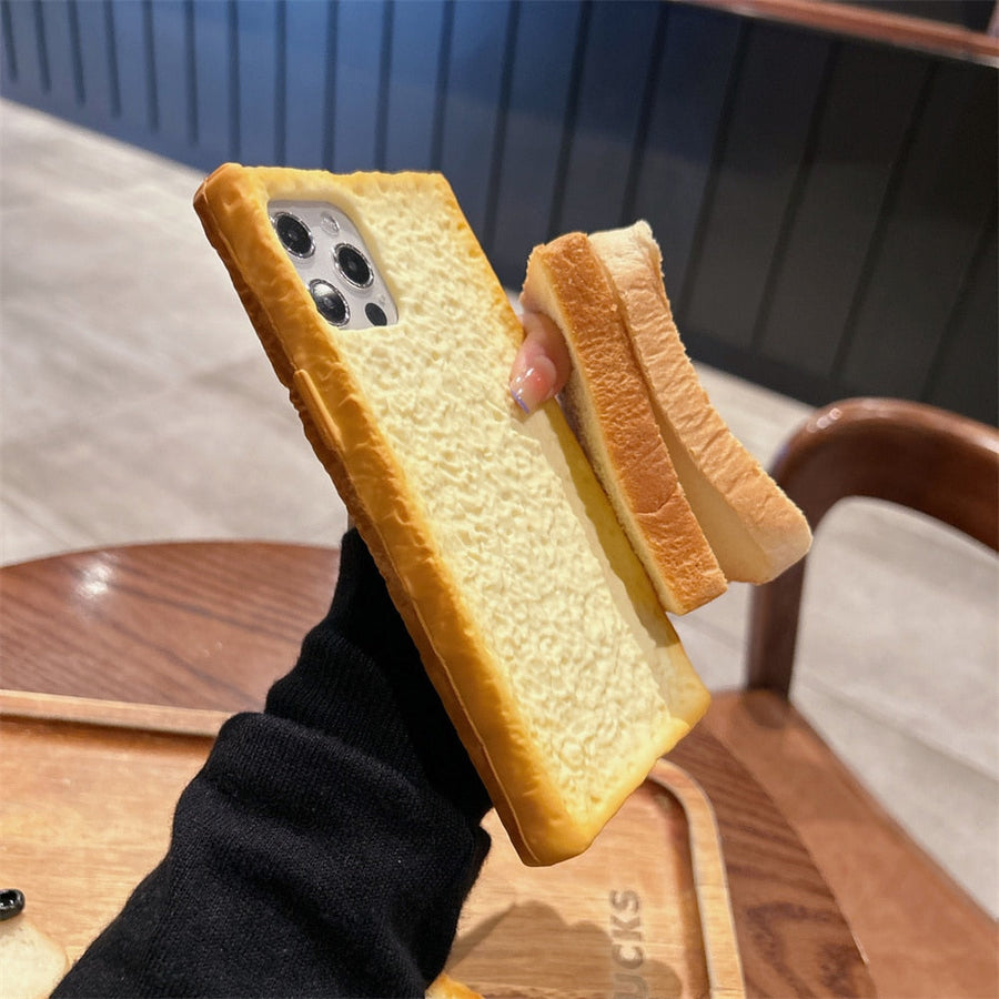 3D Yummy Toast Armor Phone Case - Image 1