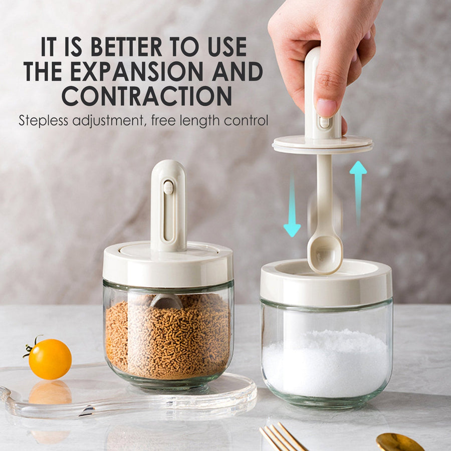 Creative Mini Seasoning Jar with Spoon - Image 7