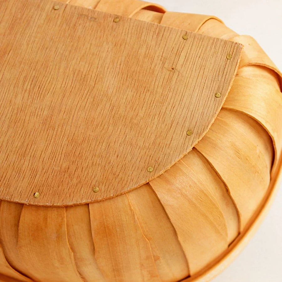 French Market Handcrafted Wooden Basket - Image 7