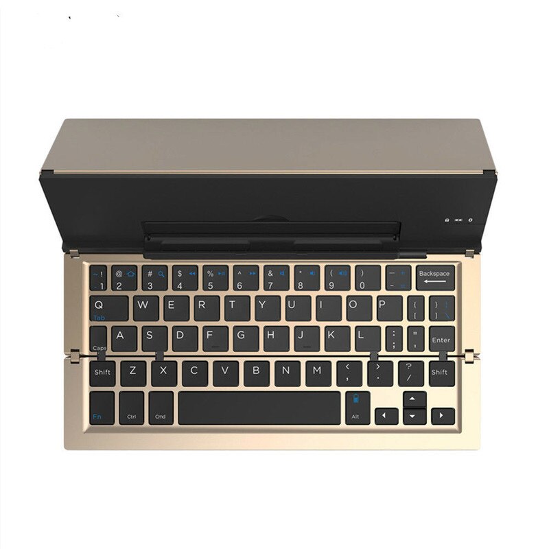 Portable Wireless Foldable Tablet Holder Keyboard - Image 5