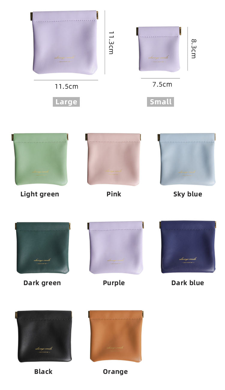 Waterproof Mini Leather Makeup Bag - Image 14