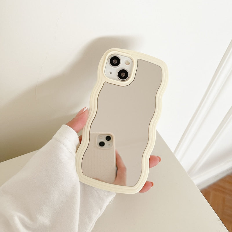 Wavy Makeup Mirror Phone Case - Image 5